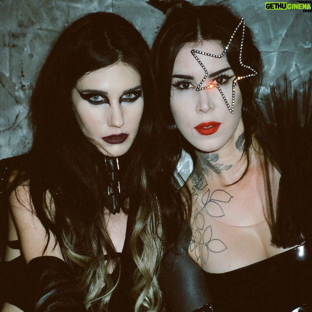 Kat Von D Instagram - Happiest Birthday to my beloved friend, bandmate and sis I always wanted @sammidoll !! 🖤❤️🖤❤️
