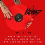 Kat Von D Instagram - My album LOVE MADE ME DO IT comes out in 19 days!! 🙀 As a way of saying thank you to everyone who pre-saves the album, you will be automatically entered to win a special record player, as well as a limited edition signed copy of the album on red vinyl! ❤️ Go to the link in my bio to pre-save the album now! 😘❤️ #lovemademedoit