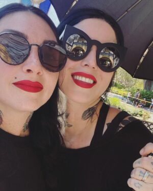Kat Von D Instagram - Leafar’s first time going to Disneyland! ❤️🏰 with @prayers + @iamleah! 🏰❤️