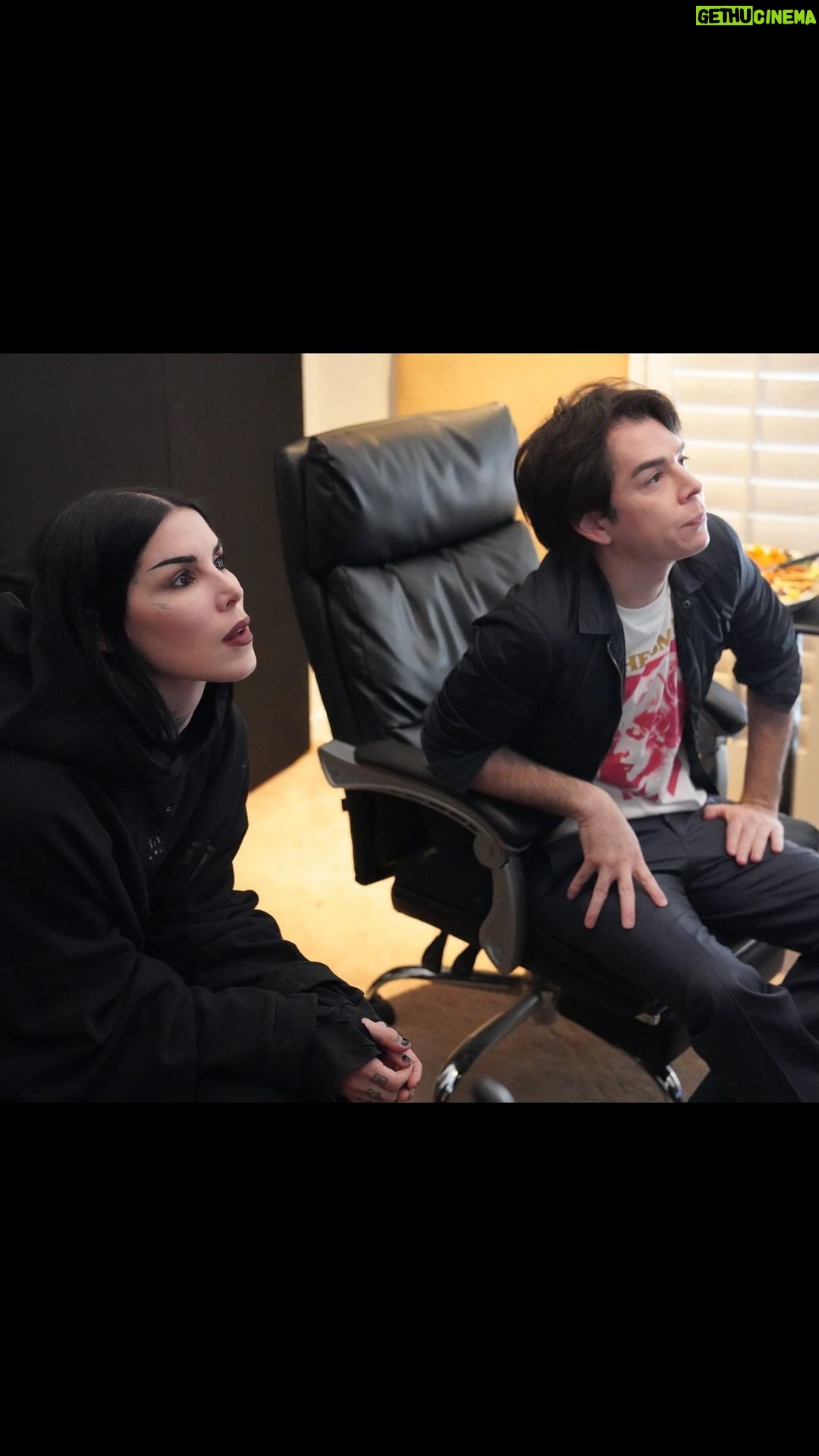 Kat Von D Instagram - Last day of mixing my album before we move to Indiana tomorrow! 🖤 Always so bittersweet coming to an end of a project - working with this amazing team has been like working with family, and I’m gonna miss not seeing them for hours on end every day! 🥹 BUT! This means that it’s only a matter of time before I am finally able to share this album with all of you! SO GET READY! 🖤 Hey @fernandogaribay, @miro.official and @robrettberg ! I can’t begin to tell you how much I love you guys for pushing this album across the finish line with me! I’ll be making an official shoutout to the entire talented village that came together on this one once the albums out! 🖤
