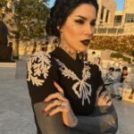 Kat Von D Instagram – A perfect day to catch a sunset and see my favorite paintings at the @gettymuseum with @llewellyn 🖤 The Getty Museum And Gardens