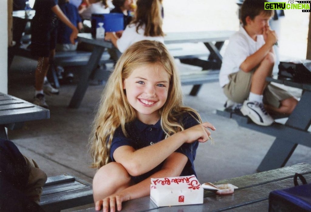 Kate Upton Instagram - Hope your weekend is filled with as much joy as baby Kate eating chick-fil-a! 😊🤣 #FBF