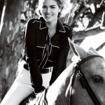 Kate Upton Instagram - Vogue shoot with a horse? SAY LESS. 😍🐴 #TBT