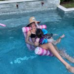 Kate Upton Instagram - Pool days look a little different these days... #FashionVsReality #Fbf
