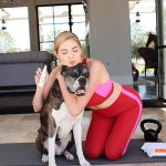 Kate Upton Instagram - My favorite post-workout refresher is spraying this face & body rose spray by #foundactive 🙌🏻 (Harley approves!)