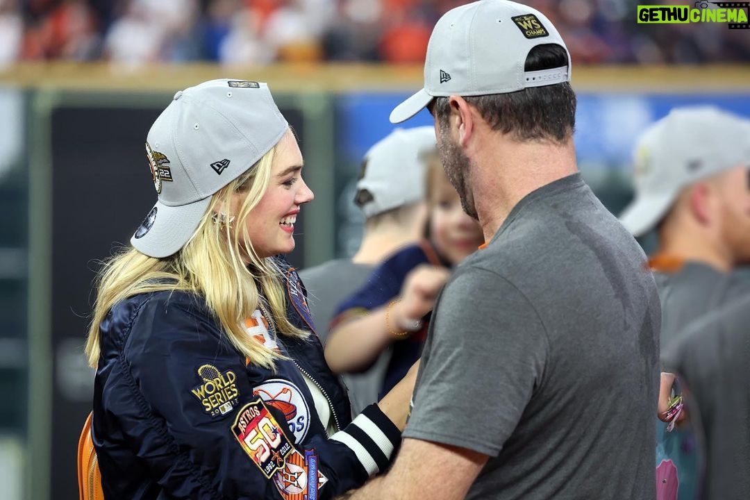 Kate Upton - 87.2K Likes - Congrats to @astrosbaseball and my husband on winning the World Series! And even more reason to celebrate… now we get you home! ❤️