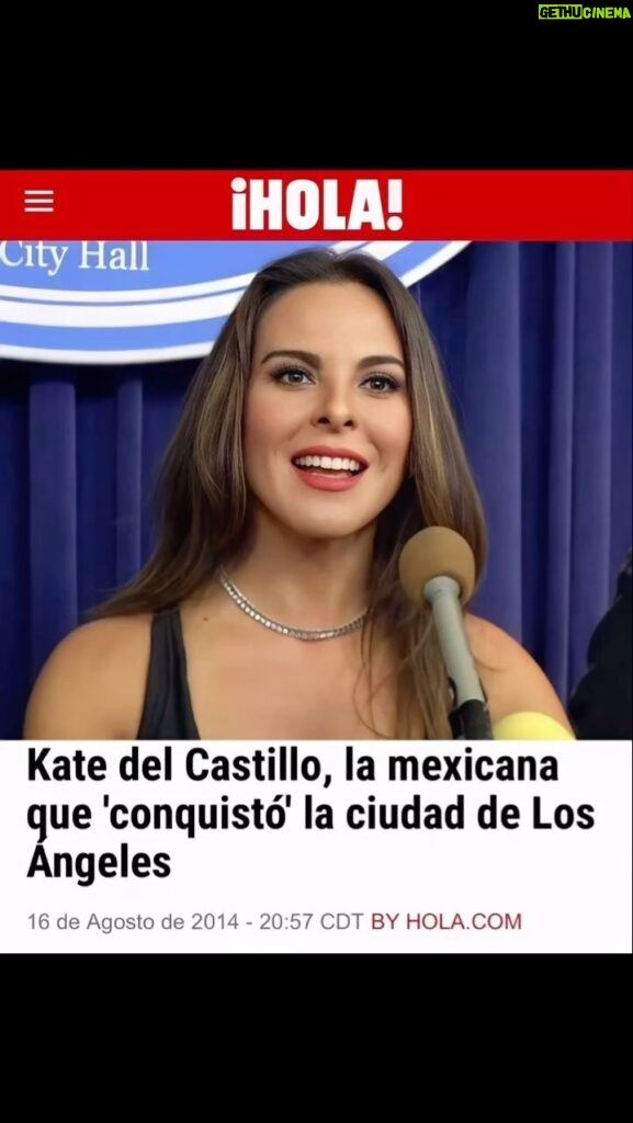 Kate del Castillo Instagram - Thanks to the City of Los Ángeles for this recognition in 2014. August 15 is now the KDC day in LA !! What an honor!