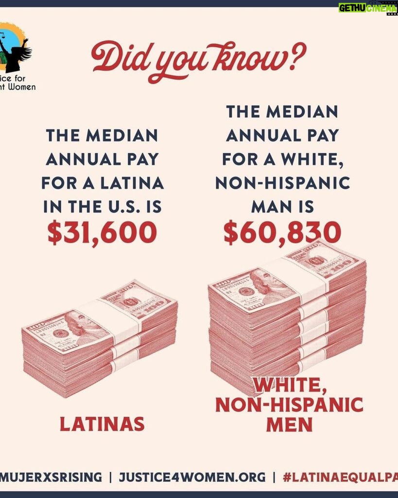 Kate del Castillo Instagram - Together we say ¡PÁGAME! on #LatinaEqualPay Day. Latinas are paid just 52 cents, on average, for every $1 a white man is paid, resulting in lost pay amounting to over 1 million dollars over the course of a 40 year career. We can’t wait to be paid equally, and we shouldn’t have to. We must be paid fully and fairly NOW. @mujerxsrising & @lclaa teamed up with @weallgrowlatina and @karla.and.co to create this year’s tee & benefit the National #LatinaEqualPay campaign. Take action at: actionnetwork.org/petitions/latinaequalpay