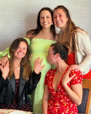 Katie Couric Instagram - Three weeks until B day!  Ellie’s baby shower was a celebration of love and friendship through the years.  If I couldn’t  fit you here check my stories tomorrow. Thank you to everyone who came and made it so special for Ellie and the baby to be!  Bringing a baby into the world—the ultimate act of love and hope. I am so excited!!! (What do you think she’s having? It’s going to be a delivery room surprise!!!!) 💗💙👶🏻🧸🍼🚂