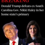 Katie Couric Instagram - 🚨Former president Donald Trump has defeated former U.N. ambassador Nikki Haley in her home state of South Carolina, @apnews projected. With the result, Trump continues his steady march toward the GOP presidential nomination, which could be clinched as early as March. As a former South Carolina governor, Nikki Haley had hoped to come from behind and score an upset. Per @nytimes reporting, Mr. Trump has remained popular in South Carolina since his 2016 run, and polls ahead of the primary consistently showed him with double-digit leads. Ms. Haley has insisted she will stay in the race through Super Tuesday on March 5, arguing that she is providing an alternative for voters opposed to Mr. Trump and maintaining that Americans deserve a chance to choose a candidate. Donors have continued to pour money into her bid, giving her the cash to keep going. #news #politics #southcarolina
