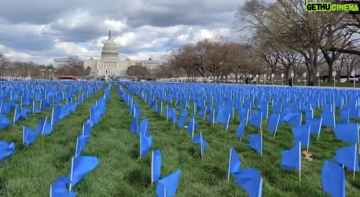 Katie Couric Instagram - Thousands of blue flags have been set up along the National Mall in Washington DC to support more research, funding, and treatement options for colorectal cancer. The installation, organized by Fight Colorectal Cancer (@fightcrc), features 27,400 blue flags, representing the number of people, under 50 who are projected to be diagnosed with colorectal cancer in 2030. Colorectal cancer is now the leading cause of cancer-related deaths in men under 50 and second among young women, trailing only breast cancer. That’s why regular screening and early detection is SO IMPORTANT❗️Please, please speak to your doctor if you haven’t already. As I always say, if not for yourself, do it for your family and loved ones. PS: Thank you to my friend @betsy.lavender for honoring my late husband, Jay Monahan, who died of colon cancer when he was just 42 years old. It means the world to me and my girls. 💙 #coloncancerawarenessmonth