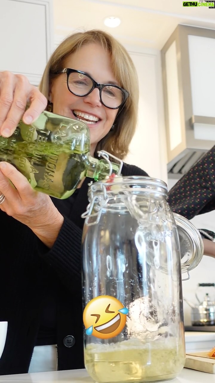 Katie Couric Instagram - We know it’s not a margarita for National Margarita Day, but this spicy paloma punch from @lideylikes has tequila in it, so it kinda counts, right? Palomas just happen to be my favorite drink of choice so a spicy spin on this beverage is just what the doctor ordered! 🍹🤪😋 It’s 5 o’clock somewhere, right? P.S. Run, don’t walk, to pre-order Lidey’s cookbook, Cooking in Real Life, out March 12th. And be on the lookout for more fun recipes from Lidey - coming soon to Good Taste, our newsletter made for foodies! Subscribe at the link in bio :) #tbt Spicy Paloma Punch recipe (Makes 12 to 14 drinks) - 4 cups freshly squeezed grapefruit juice (about 8 grapefruits, or bottled) - 1 (750 ml) bottle good-quality tequila blanco or reposado - 3/4 cup freshly squeezed lime juice (about 6 to 8 limes) - 2/3 cup strained Jalapeño Simple Syrup (recipe follows) - 1 grapefruit, quartered and thinly sliced crosswise, for serving - 1 lime, thinly sliced, for serving - Ice, for serving - 1 1/2 cups unflavored sparkling water - 12 to 14 slices candied jalapeño (from the simple syrup), for serving 1. In a large glass pitcher or punch bowl, combine the grapefruit juice, tequila, lime juice, and simple syrup and mix well. Add slices of grapefruit and lime to the pitcher and store, covered, in the fridge until you plan to serve the drinks. 2. Serve the punch in ice-filled glass tumblers, topped with a splash of sparkling water, a piece of candied jalapeño, and a slice of lime or grapefruit from the pitcher, for garnish. ————————— Jalapeño Simple Syrup recipe (Makes 1 1/2 cups) - 1 cup thinly sliced jalapeño peppers (3 to 4 medium peppers) - 1 cup granulated sugar 1. In a small saucepan, combine 1 cup water and the jalapeños and bring to a boil over high heat. Reduce the heat to low, add the sugar and stir until it’s completely dissolved. Simmer the syrup for 5 minutes over medium heat, until slightly reduced. Set aside for at least 1 hour to cool completely. 2. Store in a sealed container in the refrigerator. Remove the candied jalapeños after 1 hour and store separately until you’re ready to use. The longer the peppers sit in the syrup, the spicier the syrup will be.