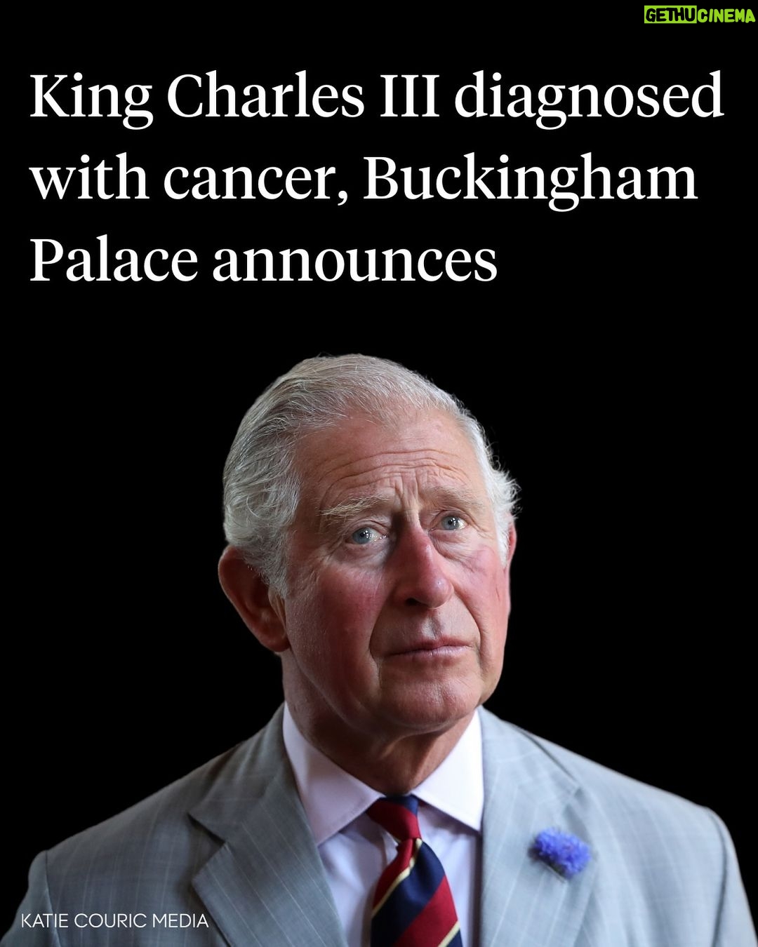 Katie Couric Instagram - 🚨 King Charles III, 75, has cancer, Buckingham Palace announced on Monday. “During The King’s recent hospital procedure for benign prostate enlargement, a separate issue of concern was noted,” Buckingham Palace said in a statement. “Subsequent diagnostic tests have identified a form of cancer.” On Monday, Charles started “a schedule of regular treatments, during which time he has been advised by doctors to postpone public-facing duties,” the palace said, and during this time he’ll “continue to undertake State business and official paperwork as usual.” The palace has not specified the type of cancer or type of treatment. “The King is grateful to his medical team for their swift intervention, which was made possible thanks to his recent hospital procedure,” the palace continued. “He remains wholly positive about his treatment and looks forward to returning to full public duty as soon as possible. His Majesty has chosen to share his diagnosis to prevent speculation and in the hope it may assist public understanding for all those around the world who are affected by cancer.” This is a developing story with updates to come.