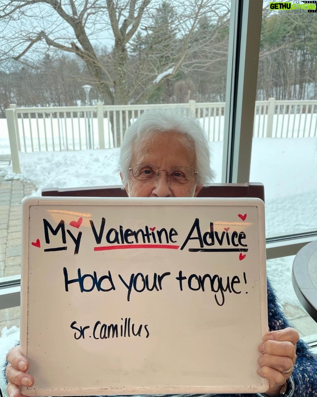 Katie Couric Instagram - Listen to your elders, kids! How sweet are these residents at Warde Senior Living in Windham, New Hampshire who shared their best relationship advice?! 🥹❤️💕 HAPPY VALENTINES DAY to my IG community who I love so much. 🫶 Credit: @storyfulvideo #valentines #valentinesday #vday #love