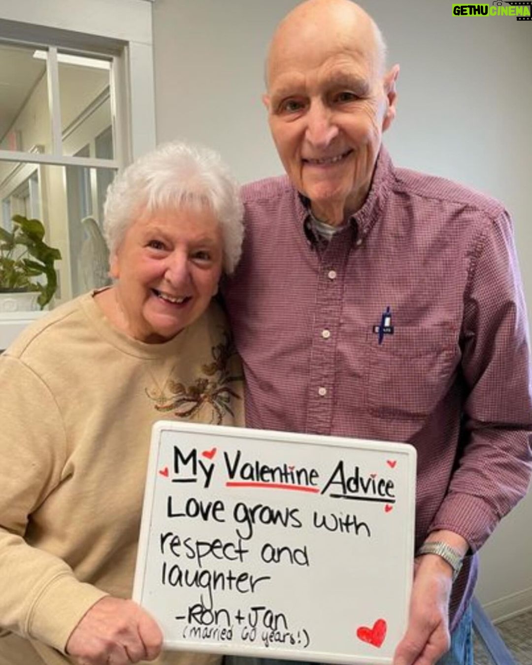 Katie Couric Instagram - Listen to your elders, kids! How sweet are these residents at Warde Senior Living in Windham, New Hampshire who shared their best relationship advice?! 🥹❤️💕 HAPPY VALENTINES DAY to my IG community who I love so much. 🫶 Credit: @storyfulvideo #valentines #valentinesday #vday #love
