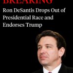 Katie Couric Instagram - 🚨 Gov. Ron DeSantis of Florida suspended his campaign for president on Sunday, just two days before the New Hampshire primary election, and endorsed former President Donald J. Trump. “While this campaign has ended, the mission continues,” DeSantis said in a video released Sunday in which he endorsed Trump. Mr. DeSantis added, “Trump is superior to the current incumbent, Joe Biden. That is clear. I signed a pledge to support the Republican nominee, and I will honor that pledge. He has my endorsement because we can’t go back to the old Republican guard of yesteryear.” The 45-year-old candidate was once seen as having the best chance to dethrone Mr. Trump as the Republican Party’s nominee in 2024. DeSantis has two years remaining in his second and final term as the governor of Florida.