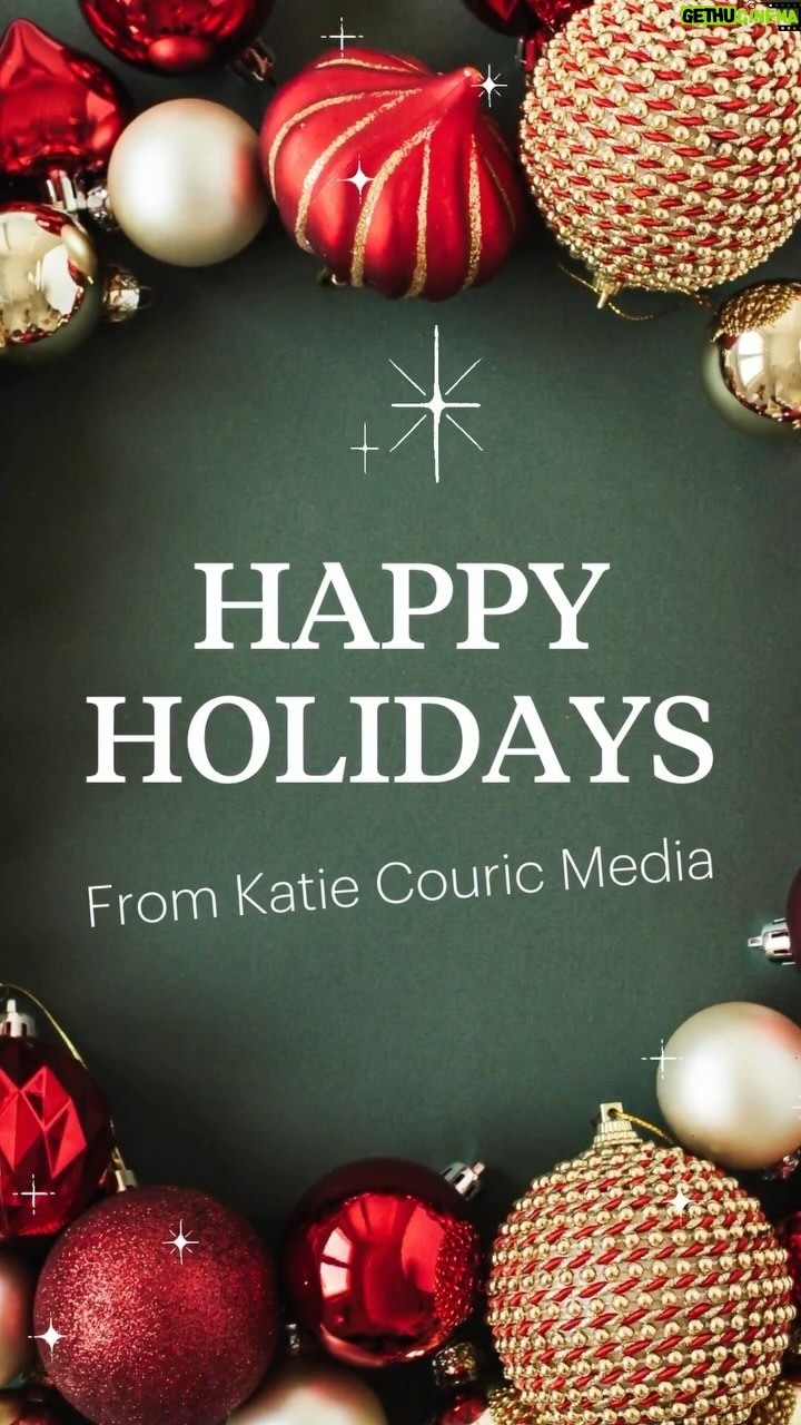 Katie Couric Instagram - The holidays are a time to count your blessings…and when I think of mine, it includes my family—and my work family. 🥰 Over the last six years, @johnmolner and I have had the privilege of assembling a wonderful team of great people to form @katiecouricmedia. They work hard and care deeply about our mission—helping others understand this challenging, complicated world by keeping everyone abreast of what’s happening, hearing different perspectives that may help broaden our world view, serving up important information that can keep us healthy and productive and even have some fun along the way with great recipes, fashion tips, and yes, even Golden Bachelor updates. 📺 Thank you for those who wake up with Wake-Up Call every morning (there are now more than 1 million of you!) for those of you who listen to our podcast, Next Question (downloaded more than 23 million times!), to all of you who have found our interviews on all our platforms helpful and informative, to the millions who have visited our website, and to those who have loved the products we love. Thank you to our brand partners who help us tell important stories and to everyone at @katiecouricmedia who makes everything possible. Happy Holidays and as Tiny Tim says, “God bless us everyone.” ❄️ ❤️ 👏 (P.S.- We hope you like some of our lovely “personality” pics 😆 😂) #happyholidays #katiecouricmedia