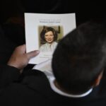 Katie Couric Instagram - Family and friends honored the life of former first lady Rosalynn Carter in a tribute service Tuesday at Glenn Memorial United Methodist Church in Atlanta. She was remembered as a loving grandmother, humanitarian and mental health advocate. Former President Jimmy Carter, who is 99 and receiving hospice care at home, attended the service. While he did not deliver remarks due to health challenges, a love letter he sent Rosalynn 75 years ago was read by his daughter during the service. President Joe Biden and first lady Jill Biden, Vice President Kamala Harris, former President Bill Clinton and former first ladies Hillary Clinton, Laura Bush, Michelle Obama and Melania Trump also attended. The ceremonies began Monday with a motorcade carrying her remains to the Jimmy Carter Presidential Library and Museum where she laid in repose. On Wednesday, the funeral procession will arrive at Maranatha Baptist Church in Plains, Georgia, with a service for family and invited friends. 📸: @gettyimages #rosalynncarter #jimmycarter #thecarters #georgia