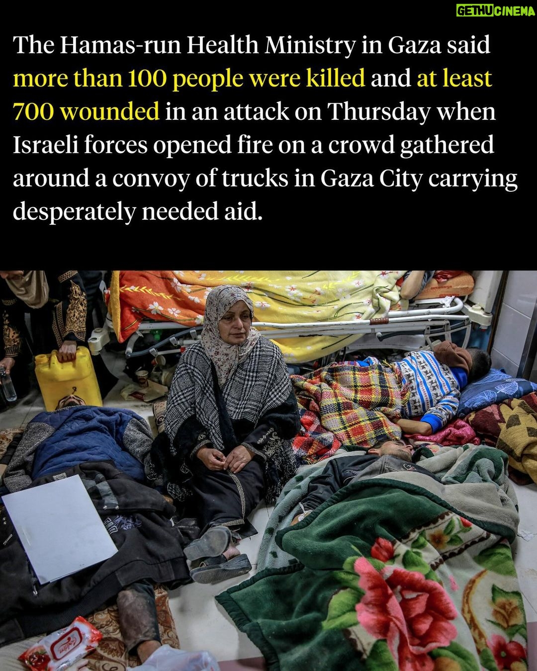 Katie Couric Instagram - Global leaders expressed grief and outrage after Israeli forces were accused of opening fire on a crowd of Palestinians hoping to get food from aid trucks in Gaza City. The Israeli military confirmed that its forces used live fire in one of what it said were two incidents, but an IDF spokesman on Friday denied they fired those seeking aid and blamed most of the deaths on a stampede. The US is scrambling to salvage cease-fire and hostage negotiations following the incident, with several administration officials, including President Biden and Secretary of State Blinken, making calls to their counterparts in the Middle East. Swipe through for more info about what we know.