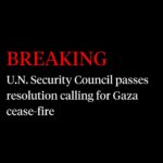 Katie Couric Instagram - 🚨 The United Nations Security Council on Monday passed its first resolution calling for a Gaza cease-fire after four failed attempts, per @washingtonpost reporting. The United States abstained, allowing it to pass. The resolution, backed by 14 nations including China and Russia, demands an immediate cease-fire during the Islamic holy month of Ramadan and the release of all hostages. Four previous cease-fire resolutions had failed, including one proposed by the United States on Friday. The U.S. abstention is likely to further strain U.S. relations with Israel amid sharp disagreements over Israel’s planned military offensive in Rafah. This is a developing story with updates to come.