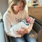 Katie Couric Instagram - John Albert Dobrosky was born on his due date, Saturday, March 23rd at 8:23 am, just shy of seven pounds. He will be called Jay in honor of his maternal grandfather. Albert is after Mark’s paternal grandfather. Mom and Dad (Ellie and Mark) are over the moon 🌕 (it was a full moon) I am thrilled to have my first grandchild, Carrie can’t wait to be a cool Aunt and Molner is enjoying handing out cigars. We feel so blessed. 💙🥰🍼👶🏻💙 I wrote about the special day in Wake-Up Call, so click the link in my bio to read it! ❤️