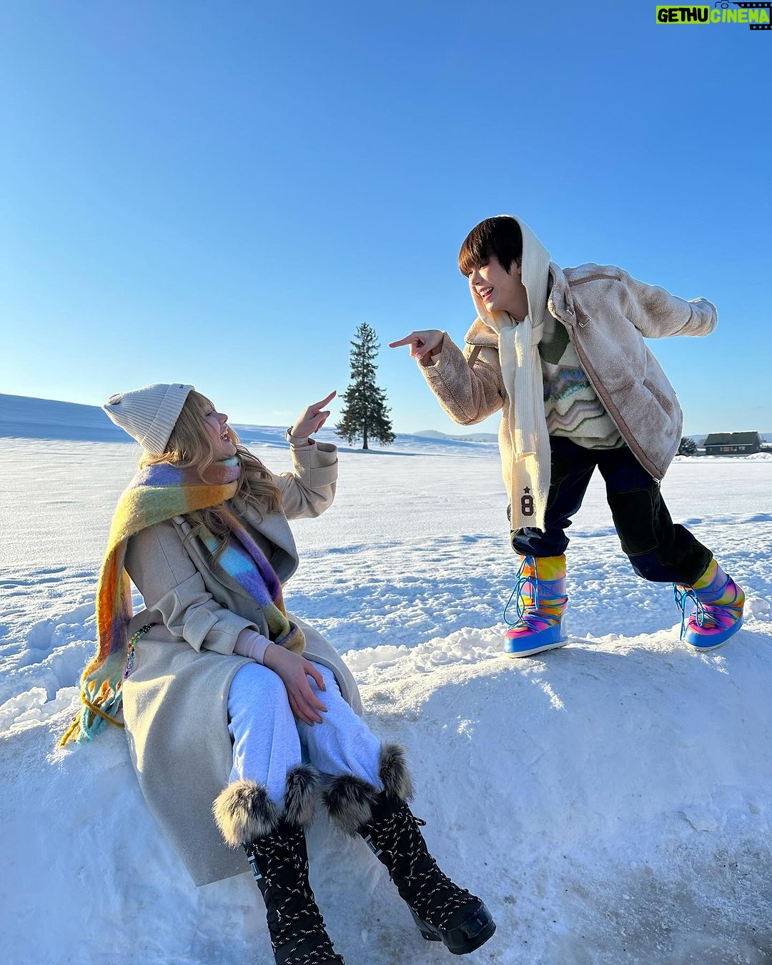 Katsamonnat Namwirote Instagram - Romeo, take me somewhere we can be alone I'll be waiting, all there's left to do is run ❄️🌨️🌲 . คิดถึงกันมั้ยนะ คิดถึงเธอที่สุดในโลกเลย 💫 Biei