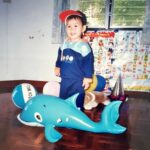 Katsamonnat Namwirote Instagram - Guess who is me left or right hehe ✨🐱 Happy Children's day 👶🏻