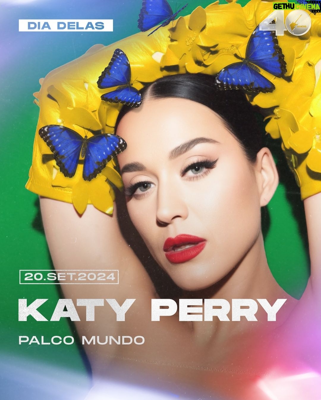 Katy Perry Instagram - Ela já está com as cores do Brasil e prontíssima pra voltar na Cidade do Rock! 🤩 @katyperry será a headliner do Dia Delas, 20 de setembro. Quem curtiu comenta uma 🦋 She is already wearing the Brazilian flag colors and ready to return to the City of Rock!! 🤩 @katyperry will headline the “Girl Day” (Dia Delas), on September 20th. Excited? Leave a 🦋 in the comments! #RockinRio40anos #RockinRio2024