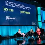 Katy Perry Instagram - I’m that girl that doesn’t put her arms in her coat or preservatives in her cans ammiright @drinkdesoi 💅🏻 Got to bring my better-for-you sparkling non alc aperitif and my hot takes on industry lingo like COGS 🤸🏻‍♀️ to the @upfrontvc this past #thirstythursday 💓