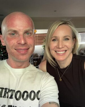 Katya Zamolodchikova Instagram - Brothers or lovers? Swipe to see the truth! The second post is me after Microneedling and a little plump of the lip and she on the right is @lorrieottinger_rn looking like the most beautiful woman in the world. This woman is a triple threat—nurse, angel and artist! Thank you for coming all the way over here and sandblasting this old mug! 💉🥰❤️