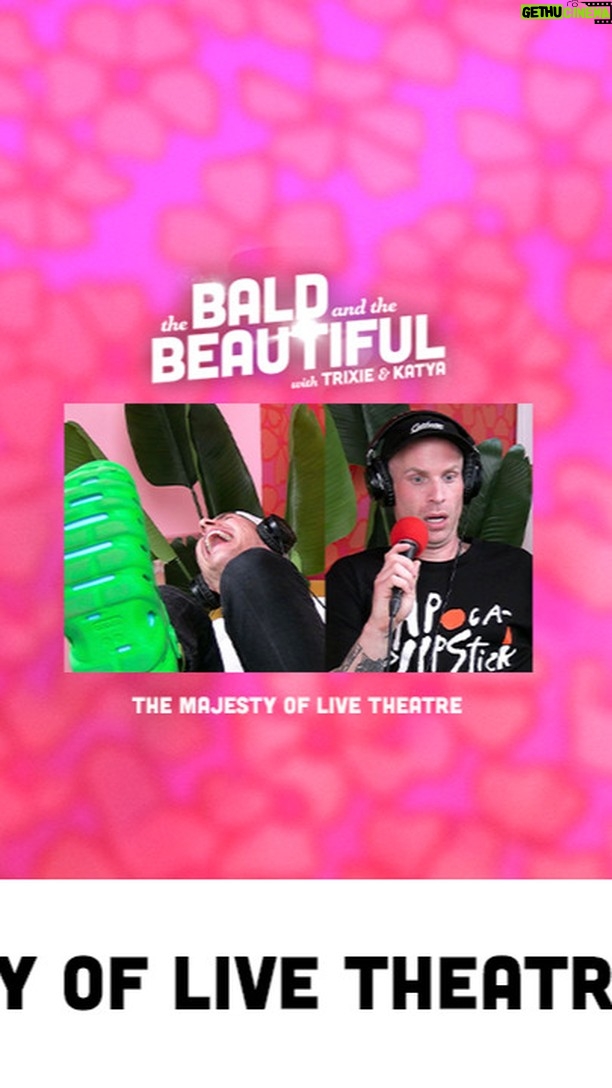 Katya Zamolodchikova Instagram - The Majesty of Live Theatre with Trixie and Katya | The Bald and the Beautiful with Trixie and Katya If you count yourself amongst the lucky few who have attended a live theater performance, you fully understand that tingly feeling you get inside as the lights dim and the curtain goes up. That beautiful moment of silent anticipation before the actors appear onstage and the performance begins. Live theatre is spellbinding. Live theatre is pure magic. But most of all, live theatre is the perfect place to do hand and boob stuff on a first date. Start shopping at https://Rakuten.com or get the Rakuten app to start saving at thousands of stores today! Your Cash Back really adds up! There’s no more shame in your gut game. That’s why Ritual is offering Bald & Beautiful listeners 30% off during your first month! Visit https://Ritual.com/BALD to start Ritual or add Synbiotic+ to your subscription today! Follow Trixie: @TrixieMattel Follow Katya: @Katya_Zamo To watch the podcast on YouTube: http://bit.ly/TrixieKatyaYT Don’t forget to follow the podcast for free wherever you're listening or by using this link: http://bit.ly/baldandthebeautifulpodcast If you want to support the show, and get all the episodes ad-free go to: https://thebaldandthebeautiful.supercast.com If you like the show, telling a friend about it would be amazing! You can text, email, Tweet, or send this link to a friend: http://bit.ly/baldandthebeautifulpodcast To check out future Live Podcast Shows, go to: https://trixieandkatya.com To order your copy of our book, "Working Girls", go to: workinggirlsbook.com To check out the Trixie Motel in Palm Springs, CA: https://www.trixiemotel.com Listen Anywhere! Apple Podcasts: http://bit.ly/baldandthebeautifulapple Spotify: http://bit.ly/baldandthebeautifulspotify Google: http://bit.ly/baldandthebeautifulgoogle Follow Trixie: Official Website: https://www.trixiemattel.com/ #TrixieMattel #KatyaZamo #BaldBeautiful