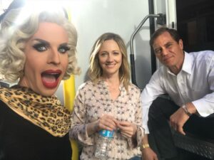 Katya Zamolodchikova Instagram - Throwback to gig of a lifetime. Such lovely people, such talented actors, what an honor to share the screen with these legends !!!