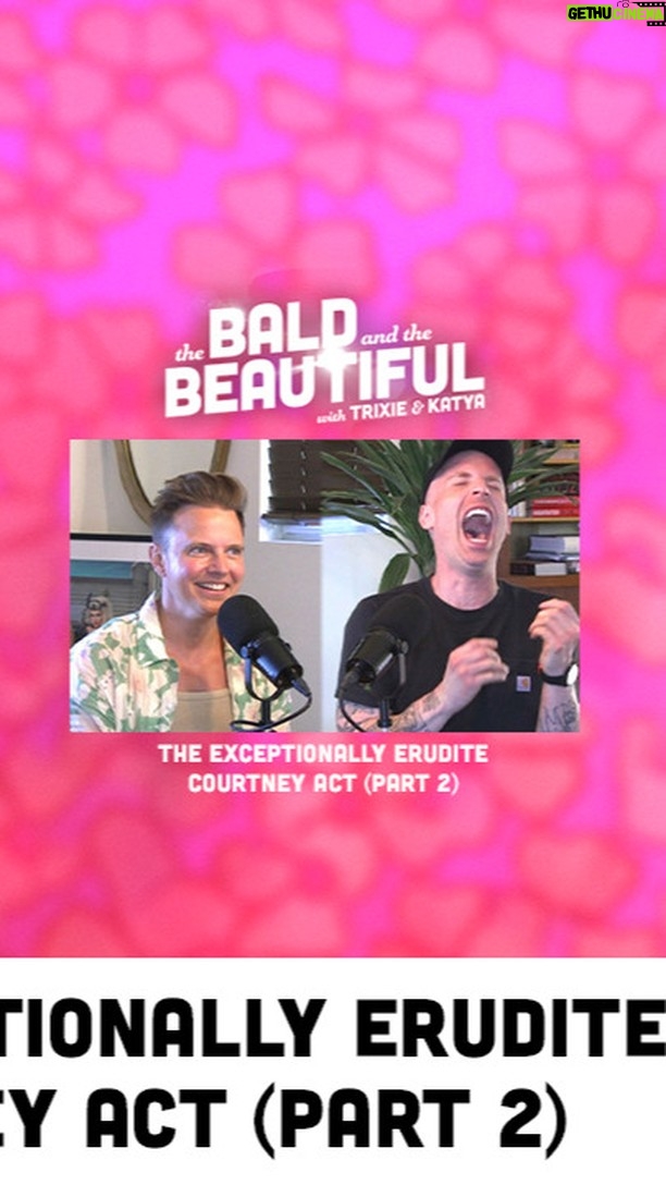 Katya Zamolodchikova Instagram - The Exceptionally Erudite Courtney Act (Part 2) with Katya | The Bald and the Beautiful Podcast If you've been waiting with bated breath for Part 2 of the epically excellent interview with Australia's best export Courtney Act, you can finally breathe again. Here is part 2 of their fabulous conversation about the evolving definition of femininity, the marvels of meditation, and the exorbitant number of downsides of widespread child literacy. Start building your credit up. Open a Chime Checking account with at least a $200 qualifying direct deposit to get started. Head to: https://www.chime.com/apply-debit/?ad=podcast_bald This episode is sponsored by BetterHelp. Give online therapy a try at https://www.Betterhelp.com/BALD and get on your way to being your best self! Follow Trixie: @TrixieMattel Follow Katya: @Katya_Zamo To watch the podcast on YouTube: http://bit.ly/TrixieKatyaYT Don’t forget to follow the podcast for free wherever you're listening or by using this link: http://bit.ly/baldandthebeautifulpodcast If you want to support the show, and get all the episodes ad-free go to https://thebaldandthebeautiful.supercast.com If you like the show, telling a friend about it would be amazing! You can text, email, Tweet, or send this link to a friend: http://bit.ly/baldandthebeautifulpodcast To check out future Live Podcast Shows, go to: https://trixieandkatya.com To order your copy of our latest book, "Working Girls", go to: workinggirlsbook.com To check out the Trixie Motel in Palm Springs, CA: https://www.trixiemotel.com Listen Anywhere! Apple Podcasts: http://bit.ly/baldandthebeautifulapple Spotify: http://bit.ly/baldandthebeautifulspotify Google: http://bit.ly/baldandthebeautifulgoogle Follow Trixie: Official Website: https://www.trixiemattel.com/ Facebook: https://www.facebook.com/trixiemattel Instagram: https://www.instagram.com/trixiemattel Twitter: https://twitter.com/trixiemattel Follow Katya: Official Website: https://www.welovekatya.com/ Facebook: https://www.facebook.com/welovekatya/ Instagram: https://www.instagram.com/katya_zamo Twitter: https://twitter.com/katya_zamo #TrixieMattel #KatyaZamo #BaldBeautiful
