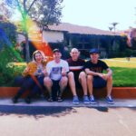 Katya Zamolodchikova Instagram - Back in the day buffet recording vampire fitness with these living legends. @tomascostanza @trixiemattel @ashgordon__ time flies when you’re a bat from hell