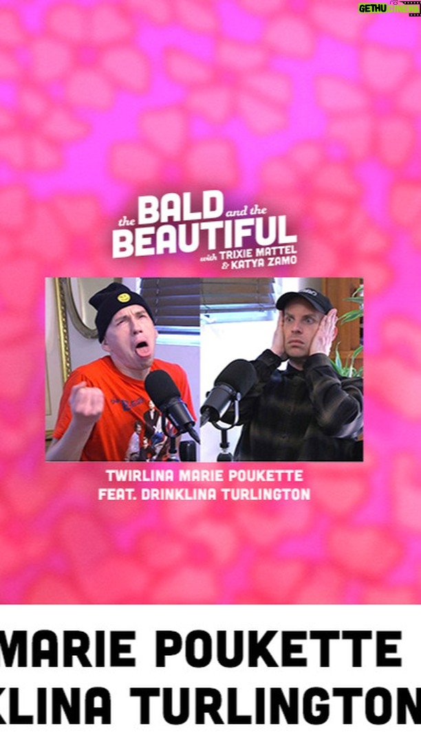 Katya Zamolodchikova Instagram - Twirlina Marie Poukette feat. Drinklina Turlington with Trixie & Katya | The Bald and the Beautiful In this corner, wearing pink, weighing in at a stunning 62 lbs, the reigning BYOB World Featherweight Cosmetics Mogul Champion, the undefeated Skinny Legend, TRIXIE!!!!!!!!!!!!!!!!!!!!! And in this corner, wearing faded Soviet Bloc vermilion, weighing in at a staggering 278 lbs, the EWWW Eastern Massachusetts Participant Trophy Winner, the "mostly" defeated 2009 Cillian Murphy Lookalike Contest 4th Runner-Up, the Slavic Siren, KATYA!!!!!!!!!!!!!!!!!!!! Your credit’s a big deal. So build yours up with Chime. Just open a Chime Checking Account with a $200+ qualified direct deposit to get started. Go to: CHIME.COM/BALD or click this link: https://www.chime.com/apply-debit/?ad=podcast_bald Follow Trixie: @TrixieMattel Follow Katya: @Katya_Zamo To watch the podcast on YouTube: http://bit.ly/TrixieKatyaYT Don’t forget to subscribe to the podcast for free wherever you're listening or by using this link: http://bit.ly/baldandthebeautifulpodcast If you want to support the show, and get all the episodes ad-free go to https://thebaldandthebeautiful.supercast.com If you like the show, telling a friend about it would be amazing! You can text, email, Tweet, or send this link to a friend: http://bit.ly/baldandthebeautifulpodcast To check out future Live Podcast Shows, go to: https://trixieandkatya.com To order your copy of our latest book, "Working Girls", go to: workinggirlsbook.com To check out the Trixie Motel in Palm Springs, CA: https://www.trixiemotel.com The Chime Credit Builder Visa® Credit Card is issued by Stride Bank, N.A., Member FDIC. Chime Checking Account and $200 qualifying direct deposit required to apply. Out of network ATM withdrawal fees may apply. On-time payment history may have a positive impact on your credit score. Late payment may negatively impact your credit score. Results may vary. Listen Anywhere! Apple Podcasts: http://bit.ly/baldandthebeautifulapple Spotify: http://bit.ly/baldandthebeautifulspotify Google: http://bit.ly/baldandthebeautifulgoogle #TrixieMattel #KatyaZamo #BaldBeautiful