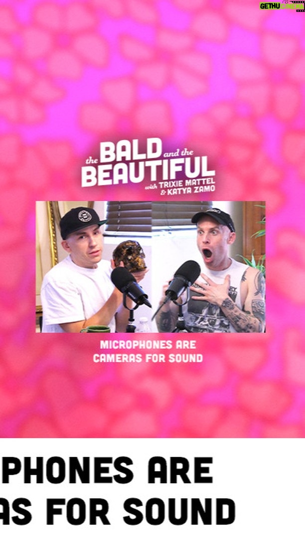 Katya Zamolodchikova Instagram - Microphones Are Cameras for Sound with Trixie and Katya | The Bald and the Beautiful Podcast Dynamic microphones are constructed with small magnets that oscillate inside a metal coil attached to the diaphragm. When a sound wave causes the diaphragm of the microphone to vibrate, the relative motion of the magnet and coil creates an electrical signal by magnetic induction. From this magical, fantastical process, we arrive at the auditory eargasm that is The Bald and the Beautiful. Need we say more? We need not. Check out https://Squarespace.com for a free trial, and when you’re ready to launch, go to https://Squarespace.com/BALD to save 10% off your first purchase of a website or domain! This episode is brought to you by BetterHelp. Give online therapy a try at https://Betterhelp.com/BALD and get on your way to being your best self! Get Factor and enjoy eating well without the hassle! Head to https://FactorMeals.com/BALD50 code BALD50 to get 50% off! Follow Trixie: @TrixieMattel Follow Katya: @Katya_Zamo To watch the podcast on YouTube: http://bit.ly/TrixieKatyaYT Don’t forget to subscribe to the podcast for free wherever you're listening or by using this link: http://bit.ly/baldandthebeautifulpodcast If you want to support the show, and get all the episodes ad-free go to https://thebaldandthebeautiful.supercast.com If you like the show, telling a friend about it would be amazing! You can text, email, Tweet, or send this link to a friend: http://bit.ly/baldandthebeautifulpodcast To check out future Live Podcast Shows, go to: https://trixieandkatya.com To order your copy of our latest book, "Working Girls", go to: workinggirlsbook.com To check out the Trixie Motel in Palm Springs, CA: https://www.trixiemotel.com Listen Anywhere! Apple Podcasts: http://bit.ly/baldandthebeautifulapple Spotify: http://bit.ly/baldandthebeautifulspotify Google: http://bit.ly/baldandthebeautifulgoogle Follow Trixie Mattel: Official Website: https://www.trixiemattel.com/ Facebook: https://www.facebook.com/trixiemattel Instagram: https://www.instagram.com/trixiemattel Twitter: https://twitter.com/trixiemattel #TrixieMattel #KatyaZamo #BaldBeautiful