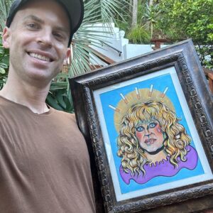 Katya Zamolodchikova Instagram - STILL HAVENT SMOKED A CIGARETTE and if that doesn’t spell USA then lock me up! (@puppyteeth made me this incredible portrait of Alla Pugacheva who smoked for 52 years but then quit one day after kissing a cross!) yay!