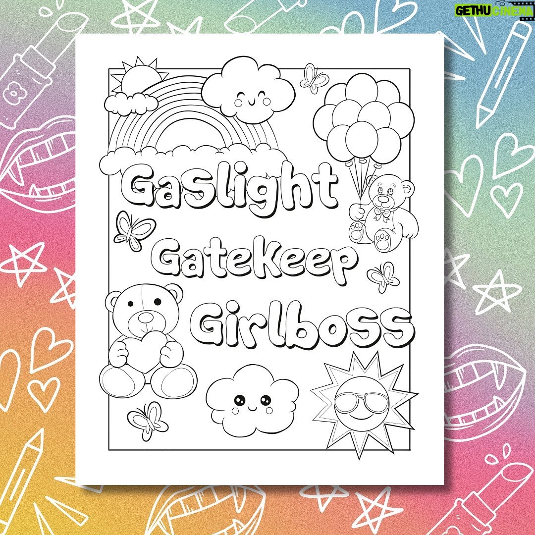 Katya Zamolodchikova Instagram - We heard you asking for a sneak peek at the pages in our official coloring book and we love to give the people what they want. Color us in! Link in bio 🎨💖