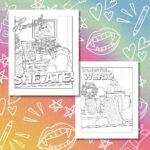 Katya Zamolodchikova Instagram - We heard you asking for a sneak peek at the pages in our official coloring book and we love to give the people what they want. Color us in! Link in bio 🎨💖