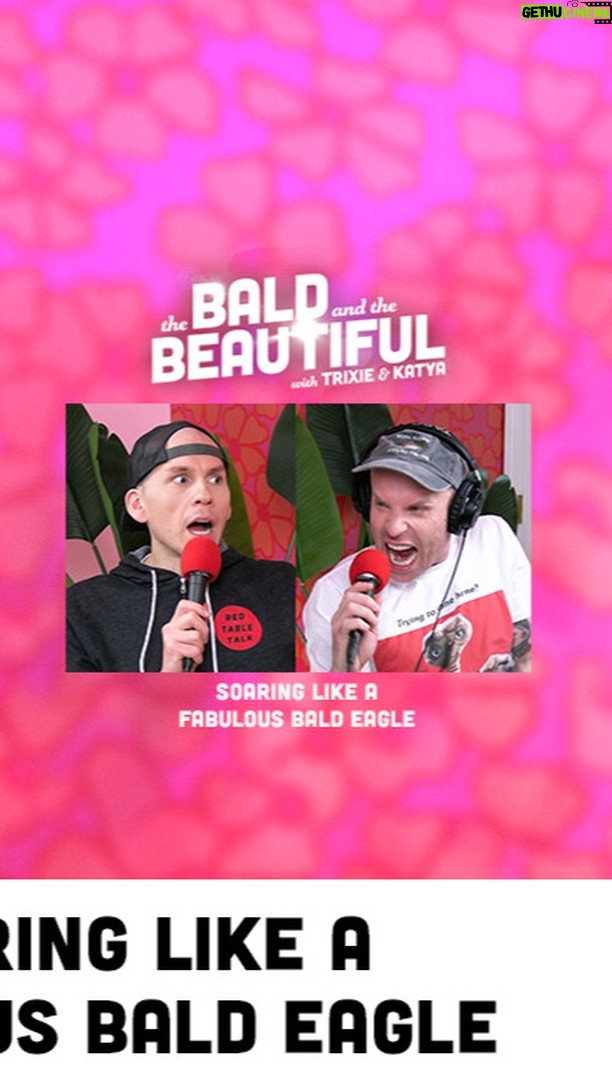 Katya Zamolodchikova Instagram - Soaring Like a Fabulous Bald Eagle with Trixie and Katya | The Bald and the Beautiful Podcast There are no endings, Baldies. Just events that precede a new beginning. As we rapidly approach the conclusion of 2023, let us close our cold, darkened hearts to the old and open them to the new. We all get the same 365 days in the new year; the difference, you magnificent bastards, is what you do with them. From all of us here at the underwater volcano headquarters of Bald, LLC, we wish you and yours a Happy Holiday and a Gloriously Gaggy New Year. This episode is sponsored by BetterHelp. Give online therapy a try at https://Betterhelp.com/BALD and get on your way to being your best self! Start all your shopping trips at https://Rakuten.com or get the Rakuten app to start saving today! Your Cash Back really adds up! Pure For Men is the brand for good health and good times! Made by gay men for members of the LGBTQIA+ community. Get 20% OFF with promo code: BALD20. Head to: https://puremen.co/baldandbeautiful Follow Trixie: @TrixieMattel Follow Katya: @Katya_Zamo To watch the podcast on YouTube: http://bit.ly/TrixieKatyaYT Don’t forget to follow the podcast for free wherever you're listening or by using this link: http://bit.ly/baldandthebeautifulpodcast If you want to support the show, and get all the episodes ad-free go to: https://thebaldandthebeautiful.supercast.com If you like the show, telling a friend about it would be amazing! You can text, email, Tweet, or send this link to a friend: http://bit.ly/baldandthebeautifulpodcast To check out future Live Podcast Shows, go to: https://trixieandkatya.com To order your copy of our book, "Working Girls", go to: workinggirlsbook.com To check out the Trixie Motel in Palm Springs, CA: https://www.trixiemotel.com #TrixieMattel #KatyaZamo #BaldBeautiful