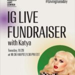 Katya Zamolodchikova Instagram - See you tomorrow on here for a Giving Tuesday IG live with @pfpicardi over on the @lalgbtcenter’s page! 🎁