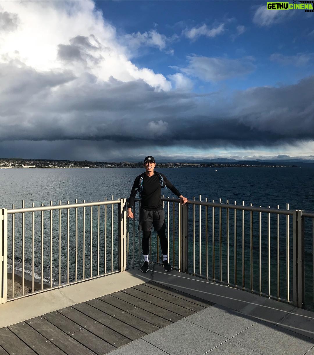 Kawin Imanothai Instagram - วิ่ง ๆๆๆ #adidasthailand #adidasRunning #PUREBOOST GO #GIFTEDBYADIDAS @adidasRunning Lake Taupo, New Zealand