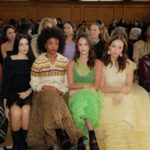 Kaya Scodelario Instagram - Thank you @mollygoddard for having me to your show today A stunning collection and wonderful to be seated with these lovely ladies 🫶🏻🌿 @ettaamarcus @cherisemusic @laufey Big thanks to ● @mollygoddard ● @jennedykennedy ● @abigailconstanzahair ● @ghdhair ● @messapaulo ● @lancomeofficial