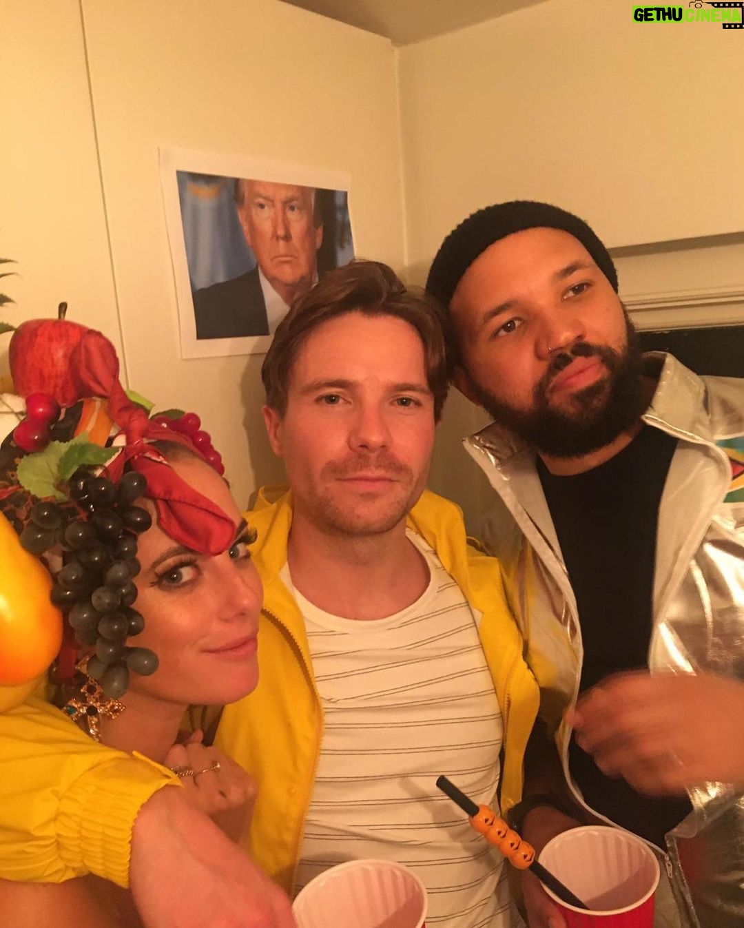 Kaya Scodelario - 463.9K Likes - #Tb to last years Halloween party at ours with amazing friends and touching etc. - this year I’m alone in Canada, watching schitts Creek in my bathrobe. I’ve never been more afraid. #votehimout #wearamask