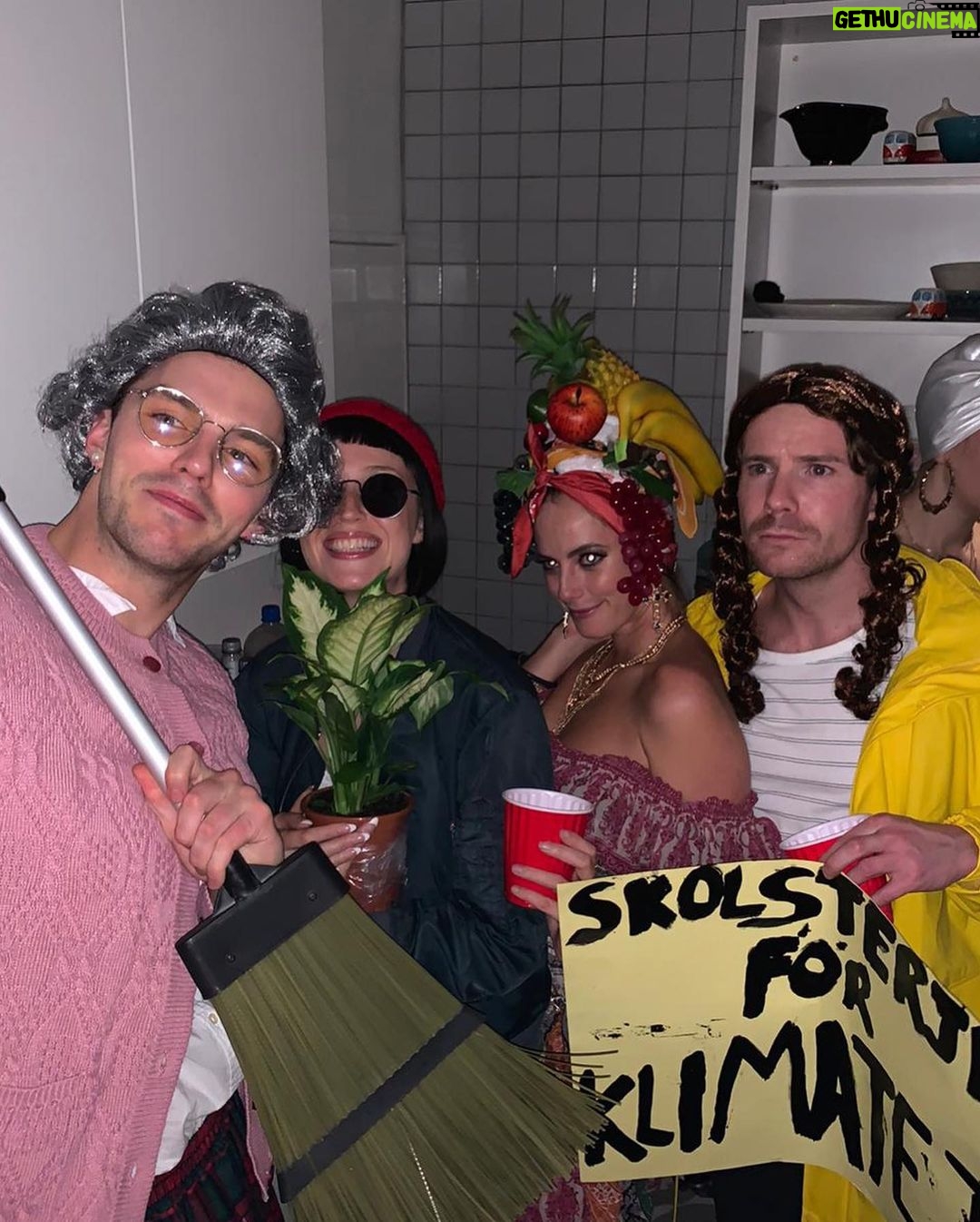 Kaya Scodelario - 463.9K Likes - #Tb to last years Halloween party at ours with amazing friends and touching etc. - this year I’m alone in Canada, watching schitts Creek in my bathrobe. I’ve never been more afraid. #votehimout #wearamask