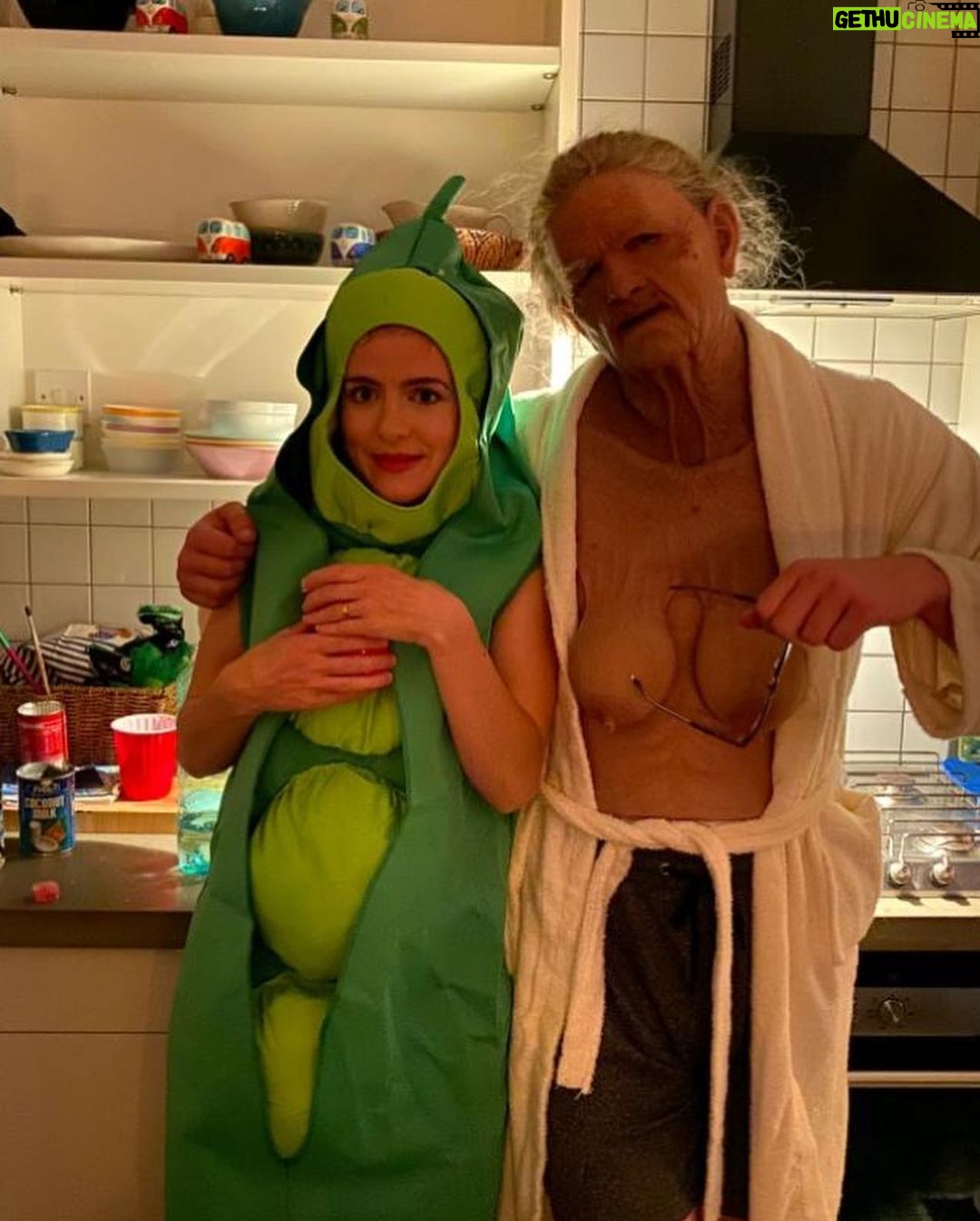 Kaya Scodelario - 463.9K Likes - #Tb to last years Halloween party at ours with amazing friends and touching etc. - this year I’m alone in Canada, watching schitts Creek in my bathrobe. I’ve never been more afraid. #votehimout #wearamask