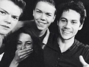 Kaya Scodelario Instagram - They’ll never be a group of lads that’ll make me Smile like you lot ❤️ #mazerunner #fam