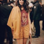 Kaya Scodelario Instagram - Thank you lovely @loewe team for having me at your fashion week show. We had a magical time in Paris - @ginakanemakeup @eamonnhughes 💜 u both Paris, France