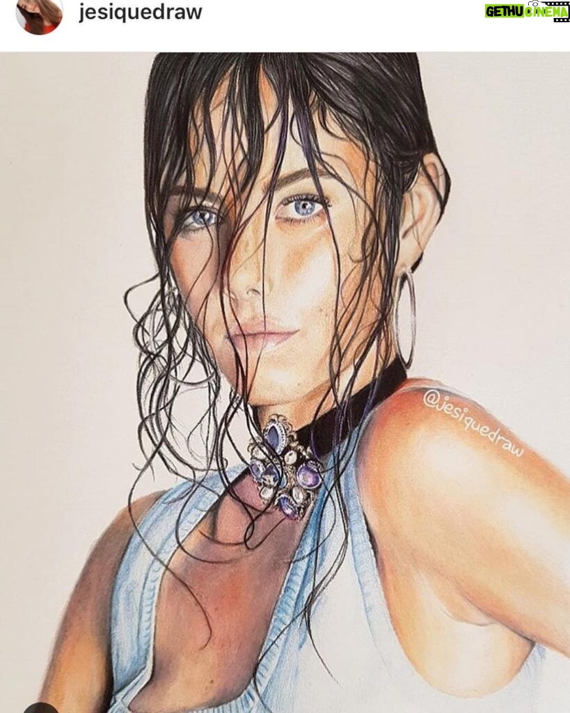 Kaya Scodelario Instagram - This is incredible!! @jesiquedraw you are unbelievably talented. Thank you so much!! 😊❤️