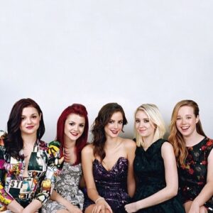 Kaya Scodelario Instagram - I adore this picture. My #skins ladies. Proud to of been a part of a show that reflected young women navigating life in different ways. Complicated, fucked up, beautiful ways. Love you lot